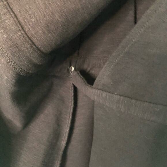 NWT J. Crew Factory Black Ponte Wrap Tie Waist Dress Sleeveless V-Neck - XXS - Picture 9 of 12